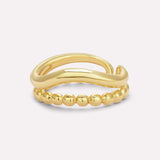 Serena Beaded Wave Ring