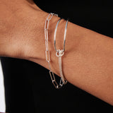 Noa Layered Knot Cuff Bracelet