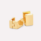 Bold Bloc Square Hoop Earrings