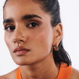 Luna Twisted Bean Hoop Earrings