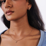 Lumi Paved Zircon Huggie Earrings