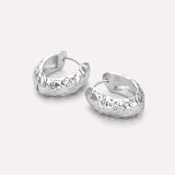 Mira Hammered Hoop Earrings