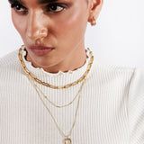 Nova Layered Square Pendant Necklace