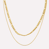 Layered Figaro Chain Necklace