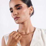 Layered Figaro Chain Necklace