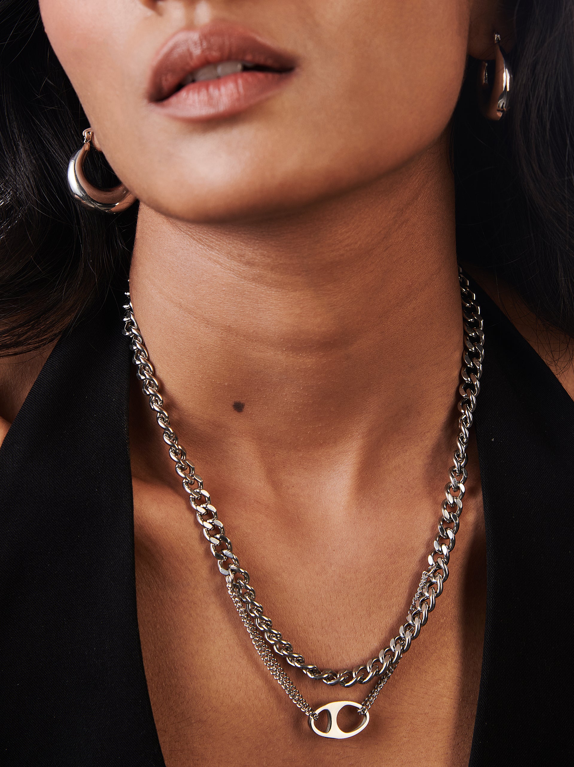 Rhea Layered Chain Necklace – Ruqa