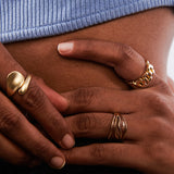 Verde Wave Enamel Ring