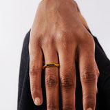 Zyra Bamboo Open Ring