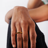 Zyra Bamboo Open Ring