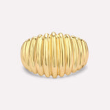 Aurora Ribbed Dome Ring