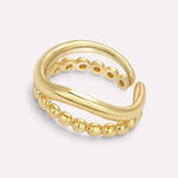 Serena Beaded Wave Ring