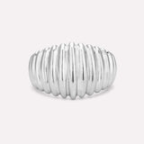 Aurora Ribbed Dome Ring