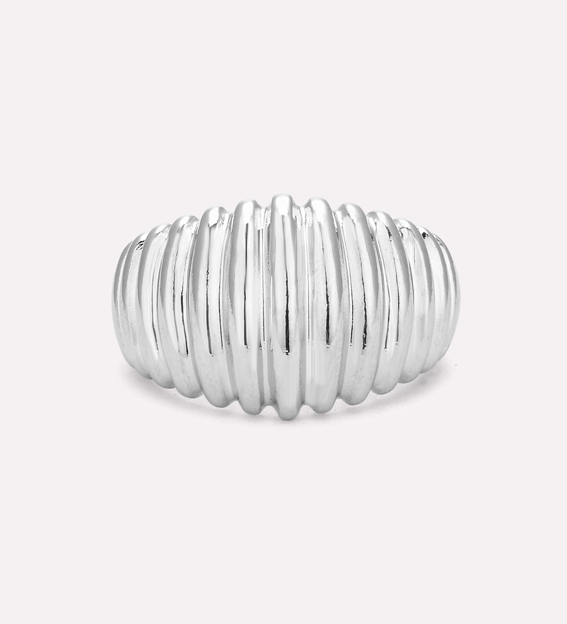 Aurora Ribbed Dome Ring