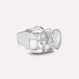 Nysa Geometric Hollow Ring