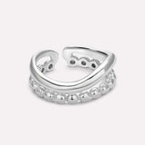 Serena Beaded Wave Ring