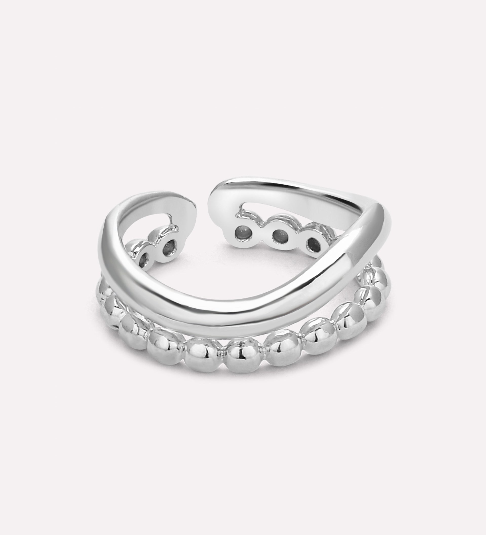 Serena Beaded Wave Ring