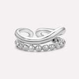 Serena Beaded Wave Ring